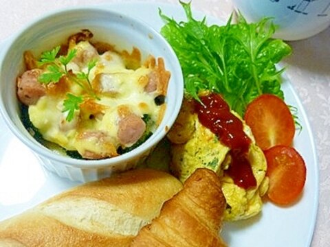 忙しい朝にココットと冷凍パンをワンプレートに レシピ 作り方 By 遊星 楽天レシピ 忙しい朝にココットと冷凍パンをワンプレートに レシピ 作り方 By 遊星 楽天レシピ